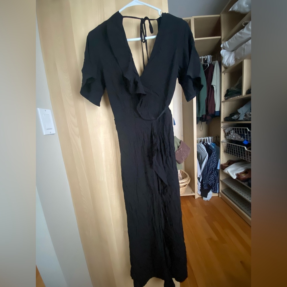 Whimsy & Row Open Back Wrap Dress